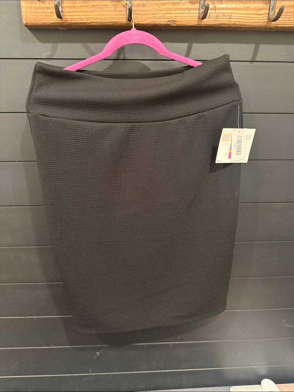 LuLaRoe Black Textured Pencil Skirt
